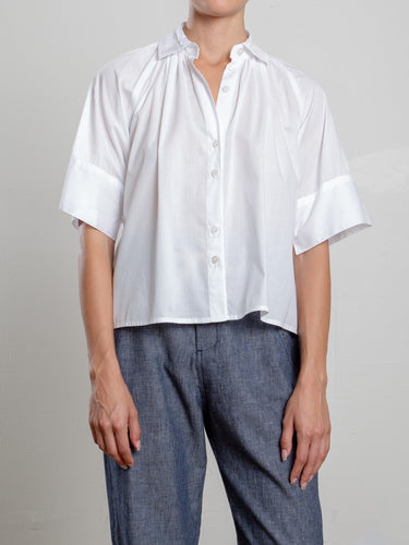 Pharaoh Halle Shirt in Spanish Voile in White