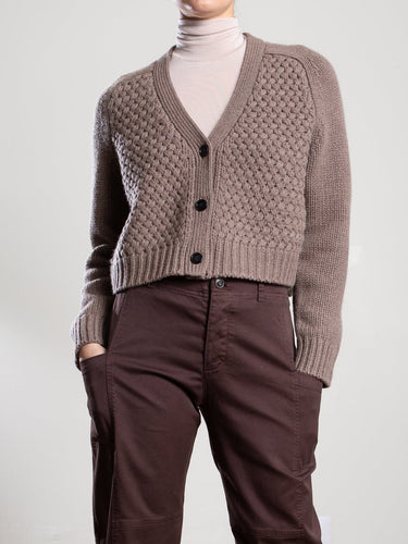 Pharaoh Jovie Cardigan in Wool Cashmere in Mink