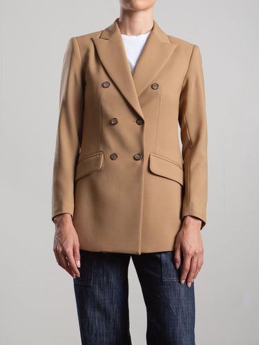 Pharaoh Trudi Blazer in Tropical Wool in Camel