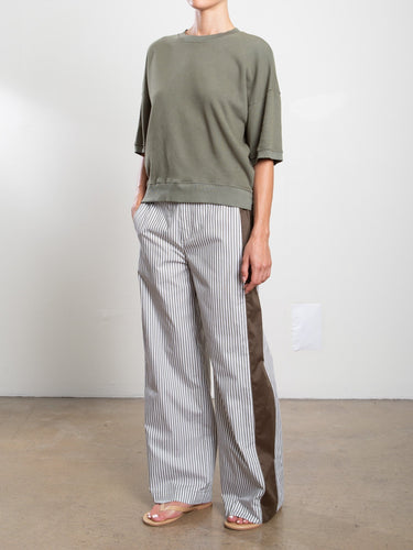 Pharaoh Wes Pant Stripe in Olive