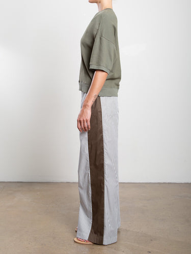 Pharaoh Wes Pant Stripe in Olive