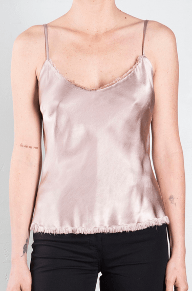 Pharoah Dawn Cami in Vintage Satin in Nude - Estilo Boutique