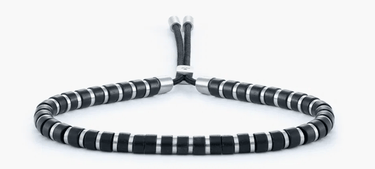 Pig & Hen Brontide Adjustable Bracelet in Black Agate - Estilo Boutique