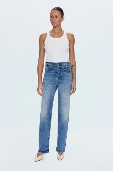 Pistola Cassie Super High Straight Jeans in Serpentine Vintage