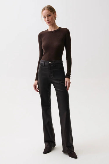 Pistola Evie High Rise Slim Boot in Coated Mocha
