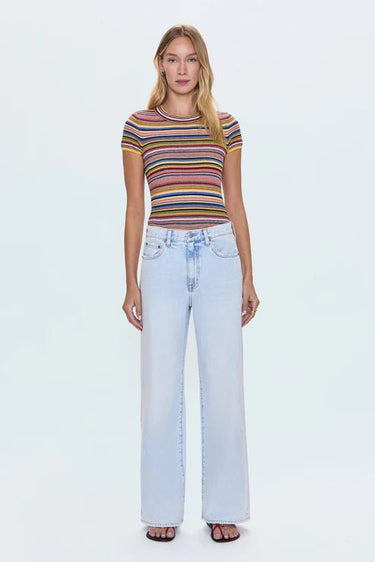 Pistola Hendrix High Rise Baggy Jeans in Waterfall - Estilo Boutique