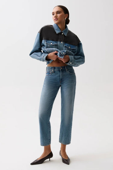 Pistola Issa Mid Rise Relaxed Ankle Straight in Metropolis