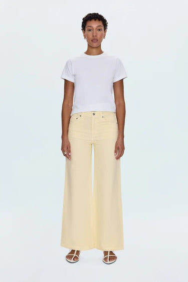 Pistola Jadyn Low Slung Palazzo in Lemonade - Estilo Boutique