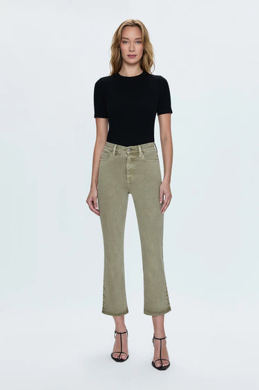 Pistola Lennon High Rise Crop Boot in Green WIllow - Estilo Boutique