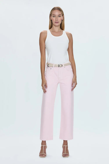 Pistola Lexi Mid Rise Bowed Straight in Blush - Estilo Boutique