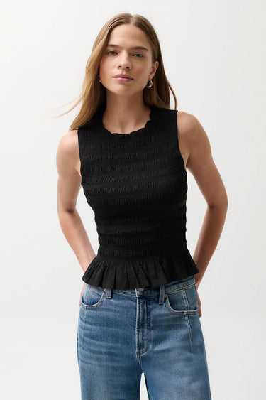 Pistola Phoebe Smocked Tank in Black