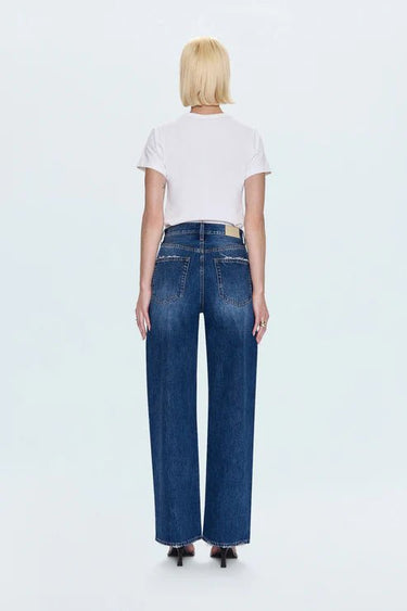 Pistola Tate High Rise Bowed WIde Leg Jean in Fulton