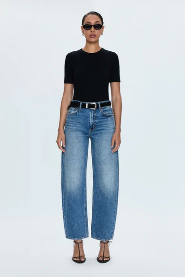 Pistola Wes High Rise Barrel Jean in Spectacle