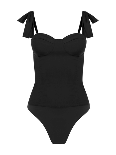 Prime of Lime Victoria Bodysuit in Black - Estilo Boutique