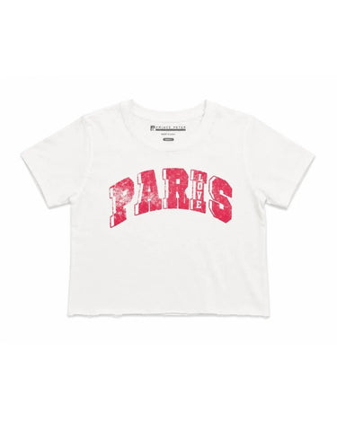 Prince Peter Paris Love Crop Tee in White