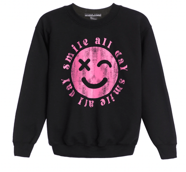 Prince Peter Smile All Day Pullover in Black - Estilo Boutique