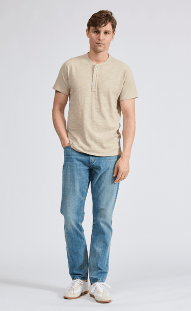 Rag & Bone Classic Frame Henley in Taupe