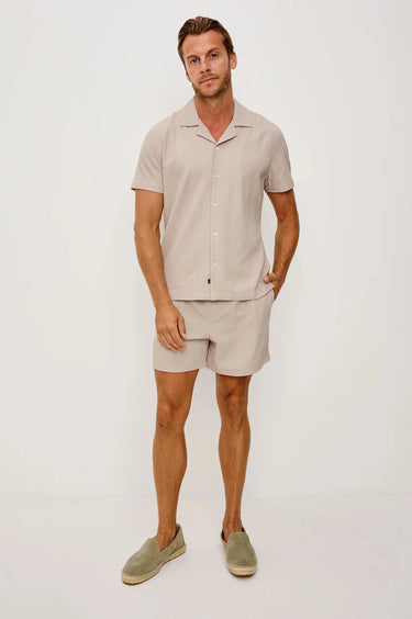 Rails Amalfi Shirt in Khaki Check Seersucker