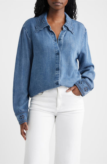 Rails Bethany Shirt in Antique Blue