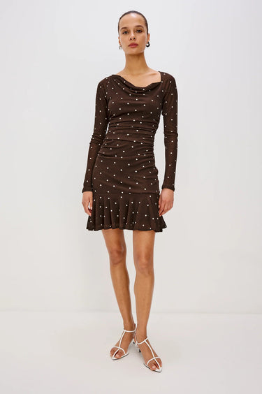 Rails Celano Dress in Cocoa Polka Dots