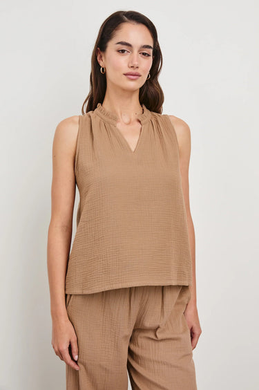 Rails Christy Top in Taupe - Estilo Boutique