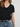 Rails Classic V - Neck T-Shirt in Black - Estilo Boutique