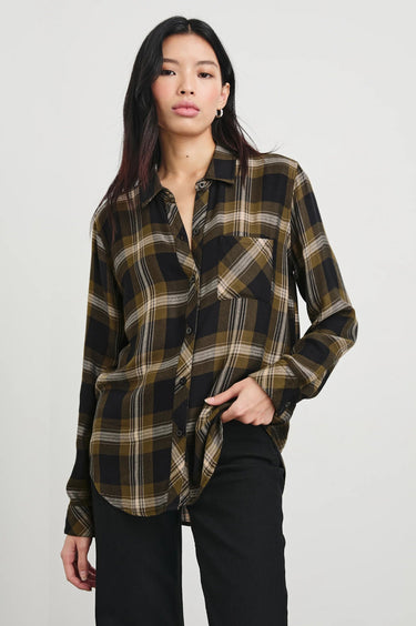 Rails Hunter Shirt in Black Carmel - Estilo Boutique