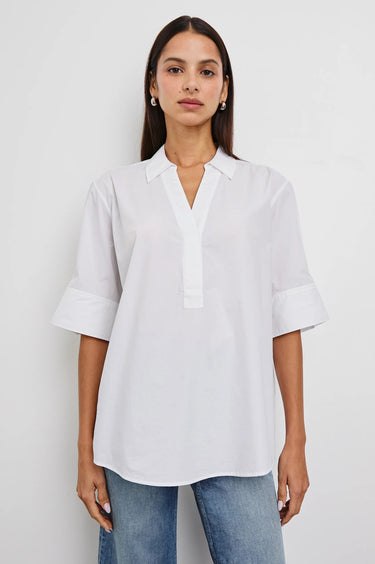 Rails Juda Top in White - Estilo Boutique