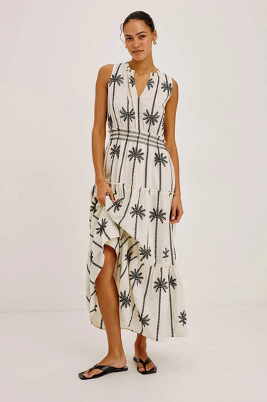 Rails Loulou Dress in Embroidered Palms