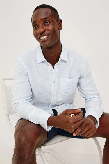 Rails Owens Shirt in Coastal Mist