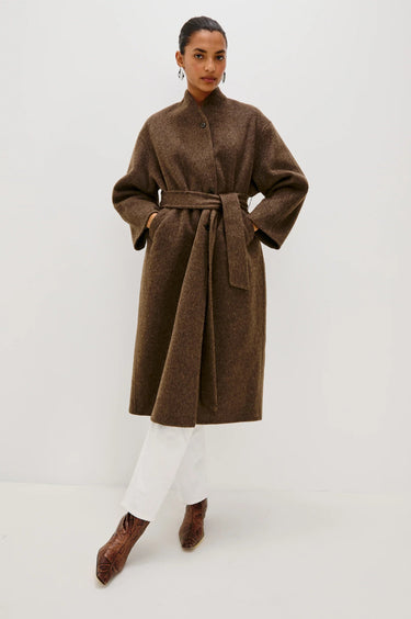 Rails Roland Coat in Heather Umber