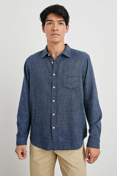 Rails Wyatt Shirt in Navy Etch - Estilo Boutique