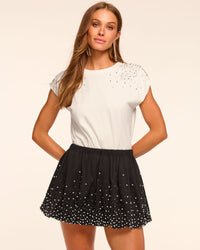 Ramy Brook Amelia Embellished Tee in White