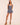 Ramy Brook Bernadette Printed Mini Short in Indigo Stripe
