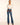 Ramy Brook Cindy Faux Suede Trim Flare Jean in Medium Wash