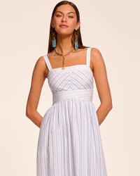 Ramy Brook Nadia Dress in Blue Stripe