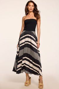 Ramy Brook Oakley Dress in Black Stripe