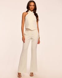 Ramy Brook Orian Tailored Flare Pant in Ivory