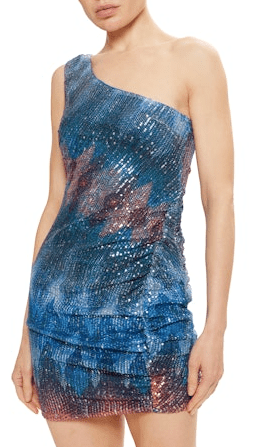 Ramy Brooks Kathreen Dress in Chevron Sequin - Estilo Boutique