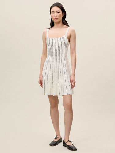 Rebecca Taylor Dorothy Knit Dress in Ivory - Estilo Boutique