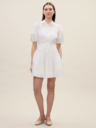 Rebecca Taylor Yara Shirt Dress in Milk
