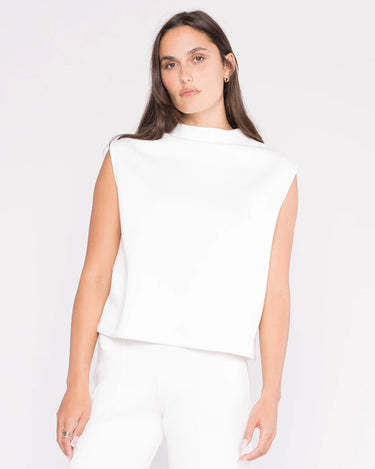 Ripley Rader The Scuba Cowl Neck Top in Off White