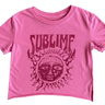 Rowdy Sprout Sublime Crop Short Sleeve in Electric Pink - Estilo Boutique
