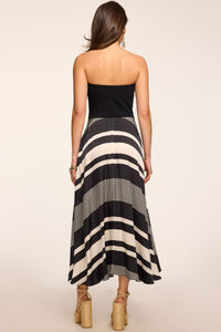 Ramy Brook Oakley Dress in Black Stripe