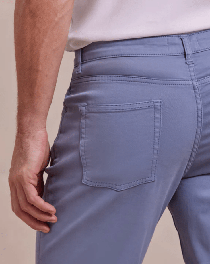 Rye 51 Comfort Cotton Stretch 5 Pocket Pant in Storm Cloud - Estilo Boutique