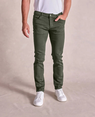 Rye 51 Pant French Twill Stretch 5 Pocket in Green Smoke