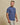 Rye 51 The Luxe Supima Heather Double Trim Crew Tee in Navy