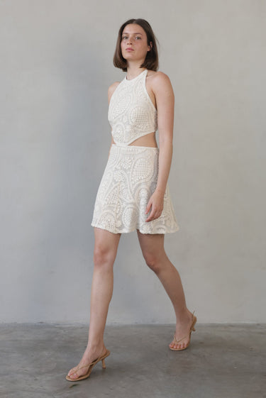 Sabina Musayev Denise Dress in Ecru
