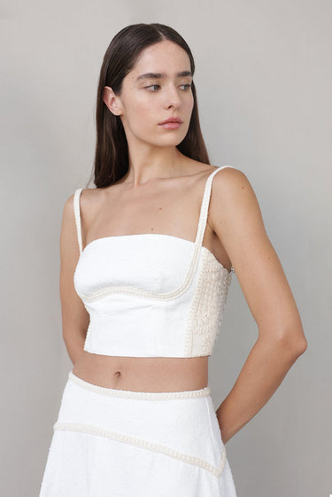 Sabina Musayev Tasha Top in White
