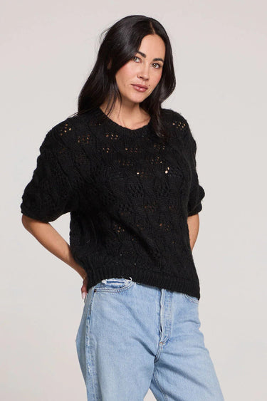 Saltwater Luxe Frank Sweater in Black - Estilo Boutique